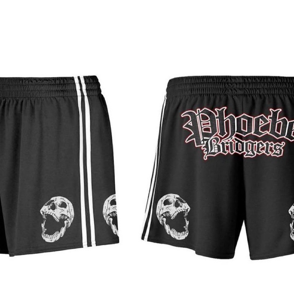 NEW Phoebe Bridges - The Skull Athletic Shorts. Size SM/ MD/ LG